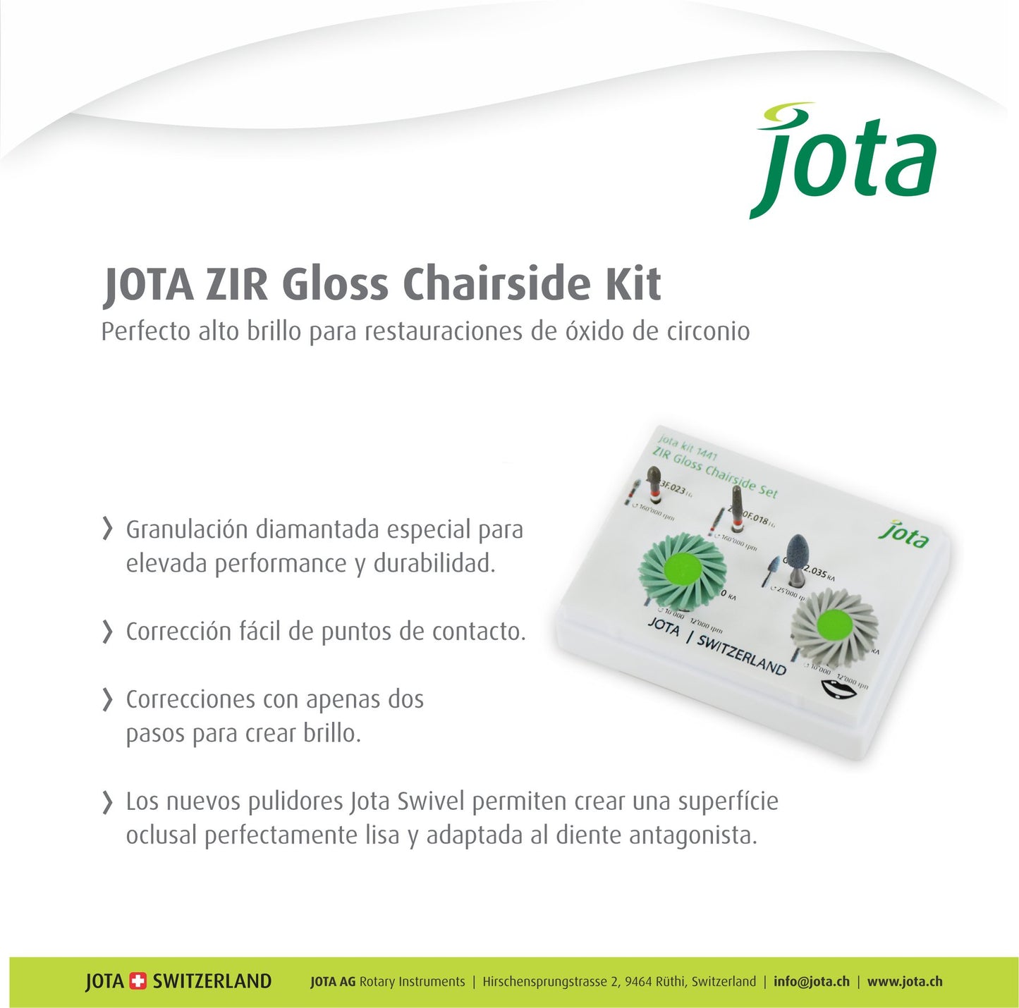 JOTA KIT 1441 – ZIR Gloss Chairside Kit