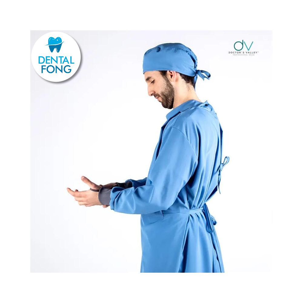 BATA IMPERMEABLE HOMBRE CIELO G/EG C/EST. Y COFIA DE REGALO (DOCTORS VALLEY)