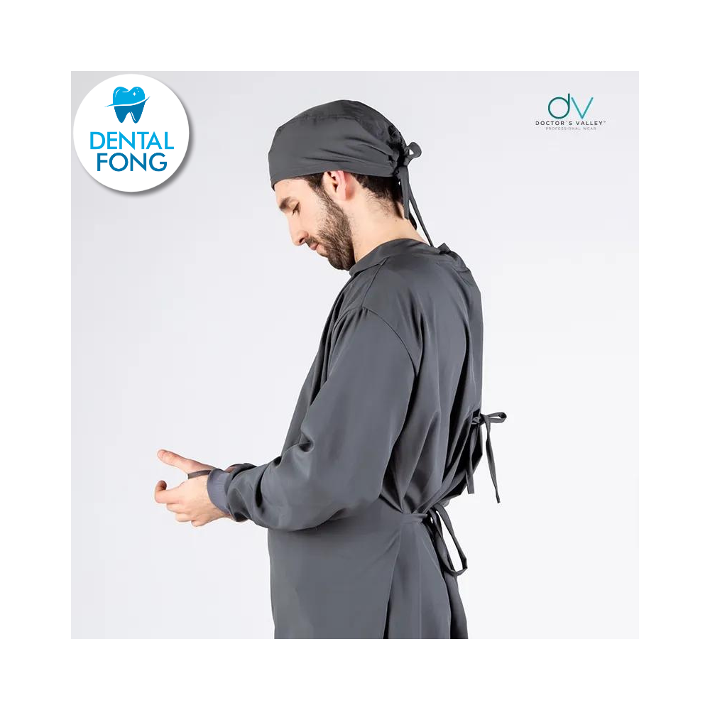 BATA IMPERMEABLE HOMBRE GRIS OXFORD G/EG C/EST. Y COFIA DE REGALO (DOCTORS VALLEY)