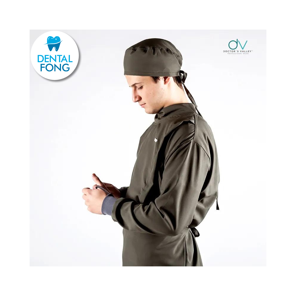 BATA IMPERMEABLE HOMBRE VERDE MILITAR G/EG C/EST. Y COFIA DE REGALO (DOCTORS VALLEY)