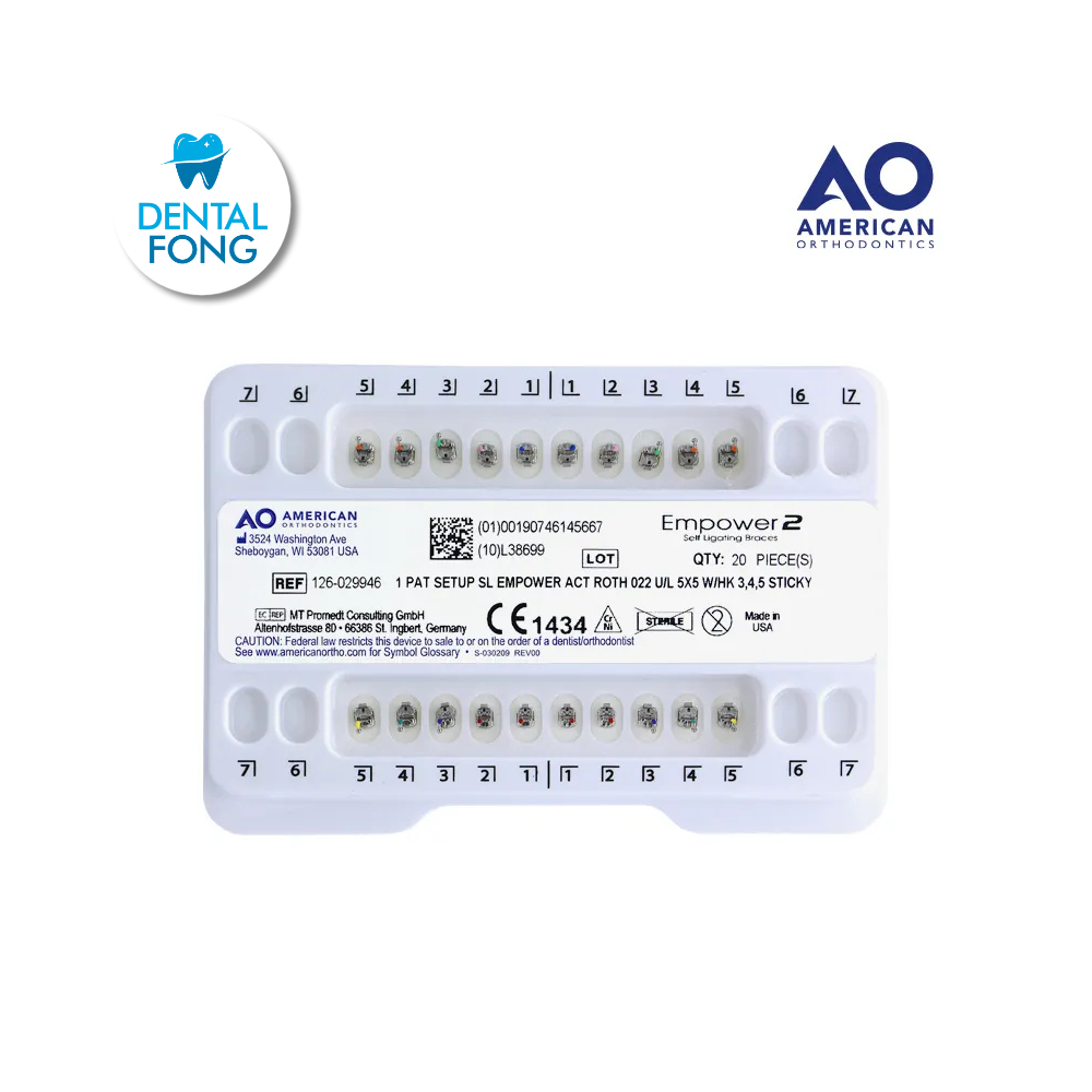 BRACKETS AUTOLIGADO EMPOWER .022 JGO ROTH INTERACTIVO.