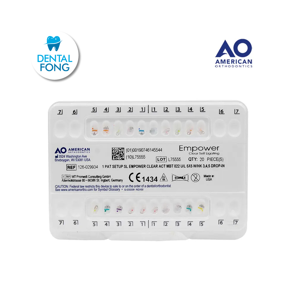 BRACKETS CLEAR CERAMICO AUTOLIGADO .022 JGO. MBT