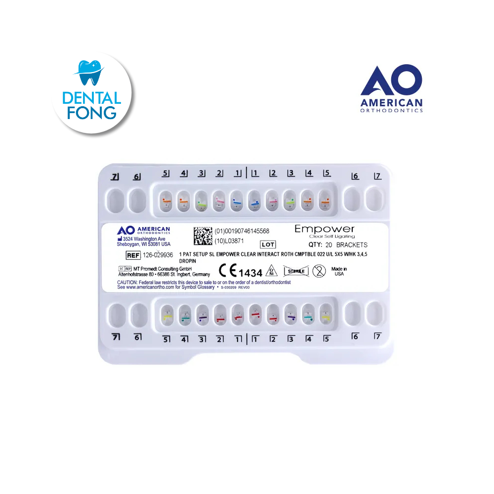 BRACKETS CLEAR CERAMICO AUTOLIGADO .022 JGO. ROTH