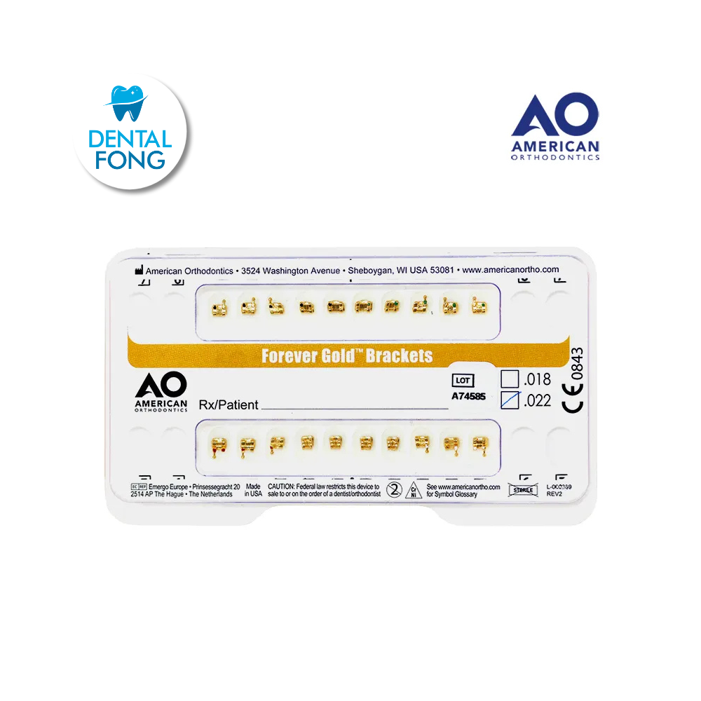 BRACKETS GOLD 24 K JGO. .022