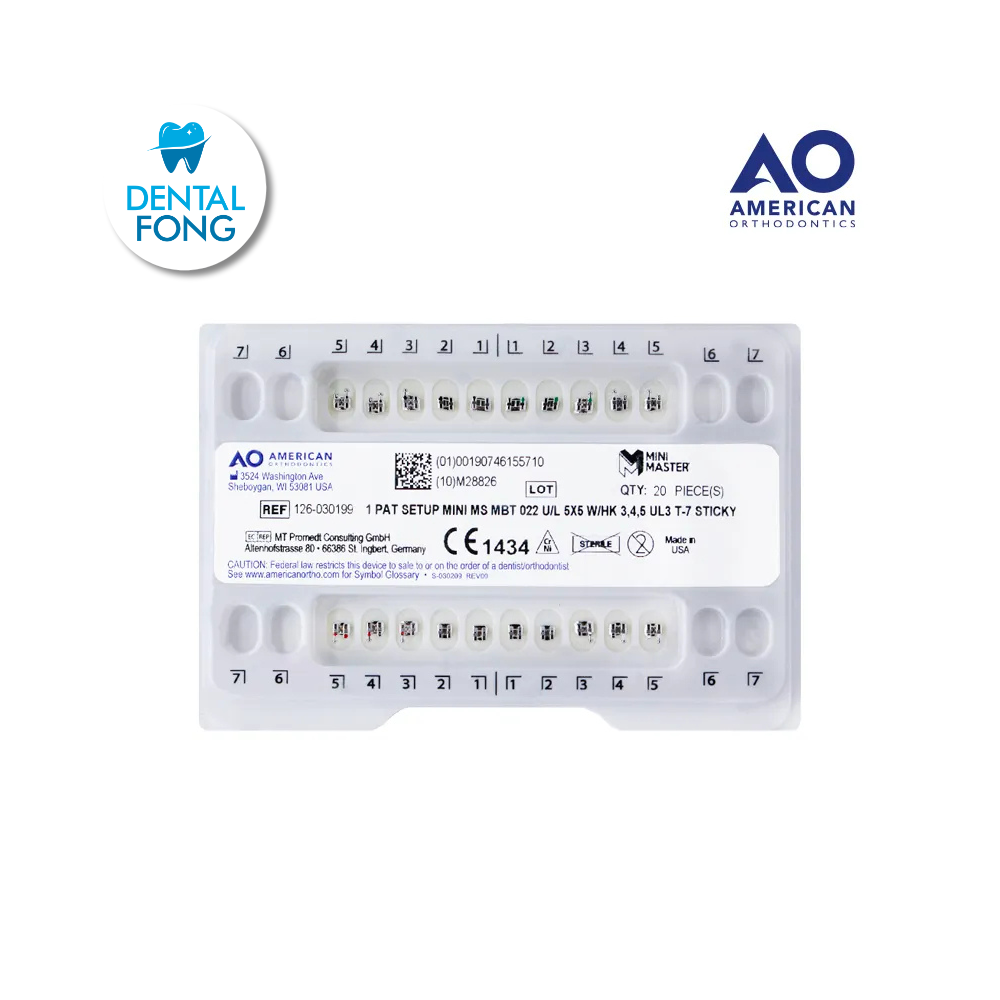 BRACKETS MINI MCLAUGHLIN .022 JGO (MBT)
