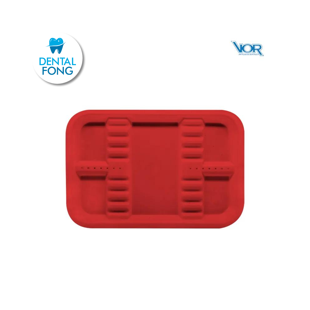 CHAROLA PLASTICO ACANALADA CHICA ROJA