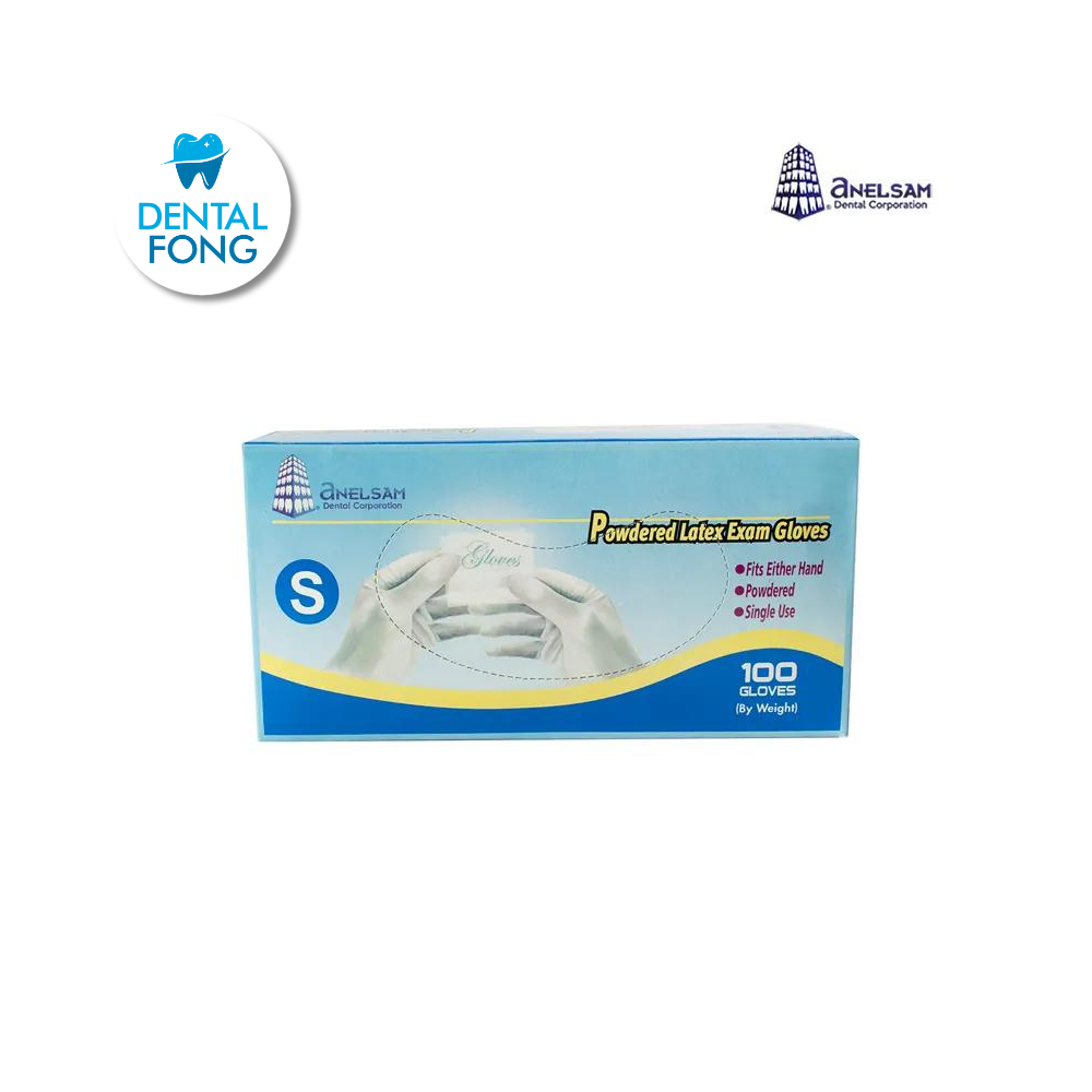 GUANTES DE LATEX CHICO CON 100 PIEZAS ANELSAM