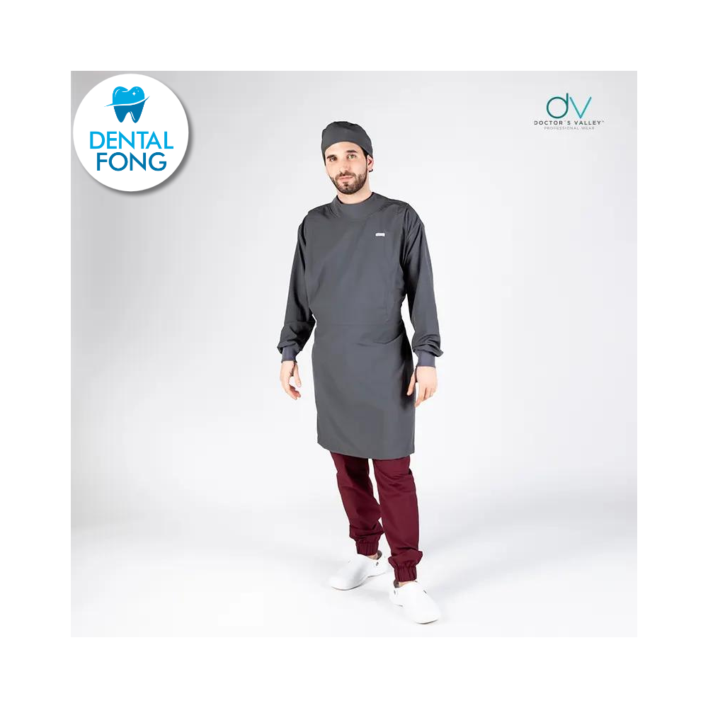 BATA IMPERMEABLE HOMBRE GRIS OXFORD M/G C/EST. Y COFIA DE REGALO (DOCTORS VALLEY)