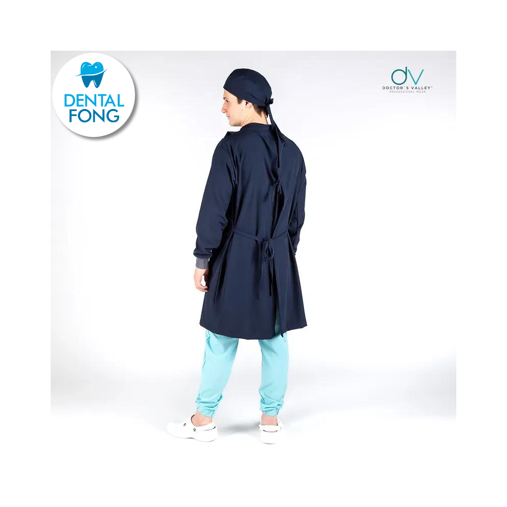 BATA IMPERMEABLE HOMBRE MARINO M/G C/EST. Y COFIA DE REGALO (DOCTORS VALLEY)