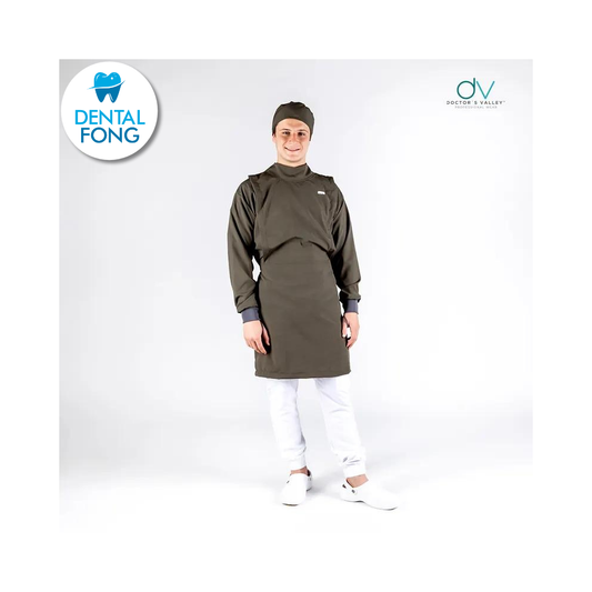 BATA IMPERMEABLE HOMBRE VERDE MILITAR M/G C/EST. Y COFIA DE REGALO (DOCTORS VALLEY)