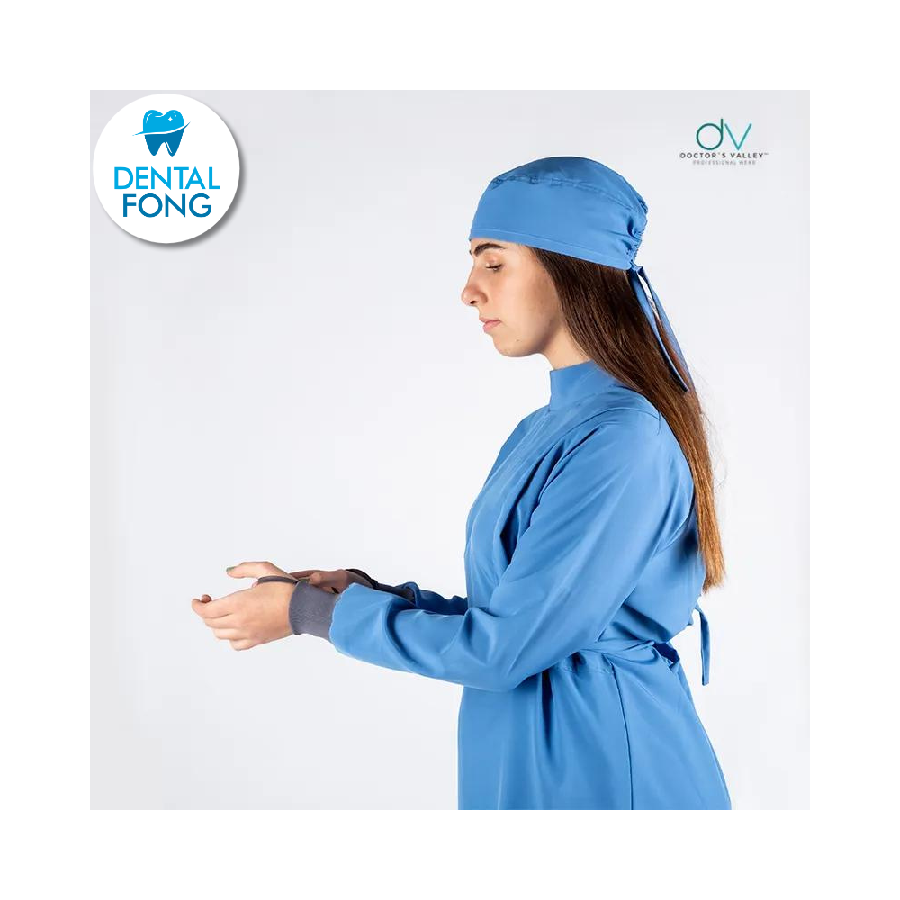 BATA IMPERMEABLE MUJER CIELO CH/ M C/EST. Y COFIA DE REGALO (DOCTORS VALLEY)