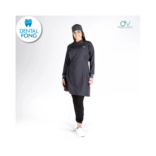 BATA IMPERMEABLE MUJER GRIS OXFORD M/G C/EST. Y COFIA DE REGALO (DOCTORS VALLEY)