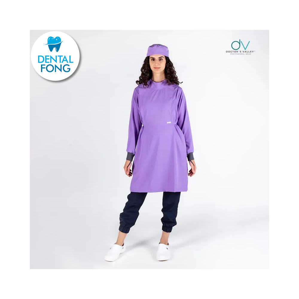 BATA IMPERMEABLE MUJER LILA CH/ M C/EST. Y COFIA DE REGALO (DOCTORS VALLEY)