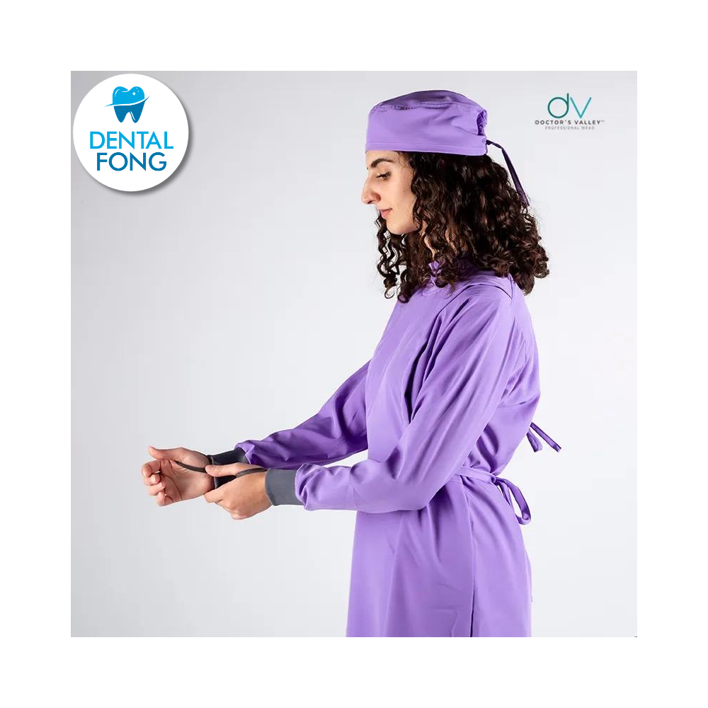 BATA IMPERMEABLE MUJER LILA CH/ M C/EST. Y COFIA DE REGALO (DOCTORS VALLEY)