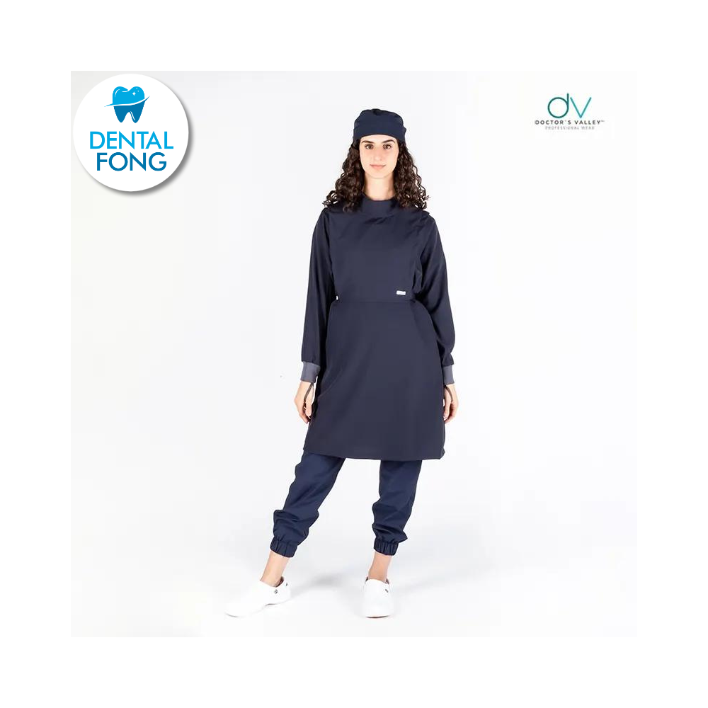 BATA IMPERMEABLE MUJER MARINO M/G C/EST. Y COFIA DE REGALO (DOCTORS VALLEY)