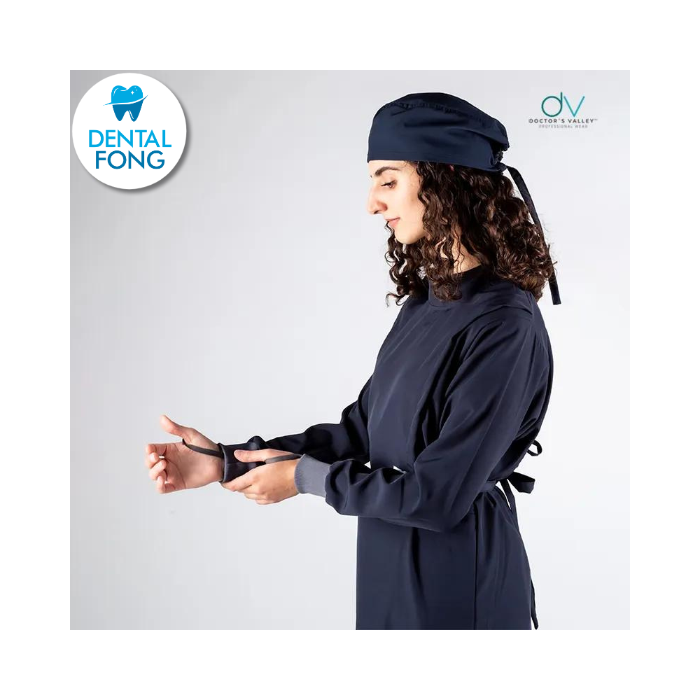 BATA IMPERMEABLE MUJER MARINO M/G C/EST. Y COFIA DE REGALO (DOCTORS VALLEY)