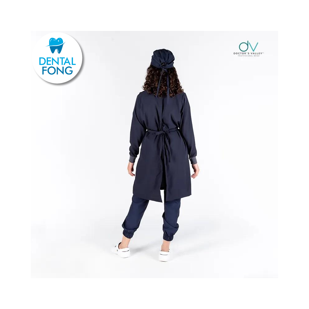 BATA IMPERMEABLE MUJER MARINO M/G C/EST. Y COFIA DE REGALO (DOCTORS VALLEY)