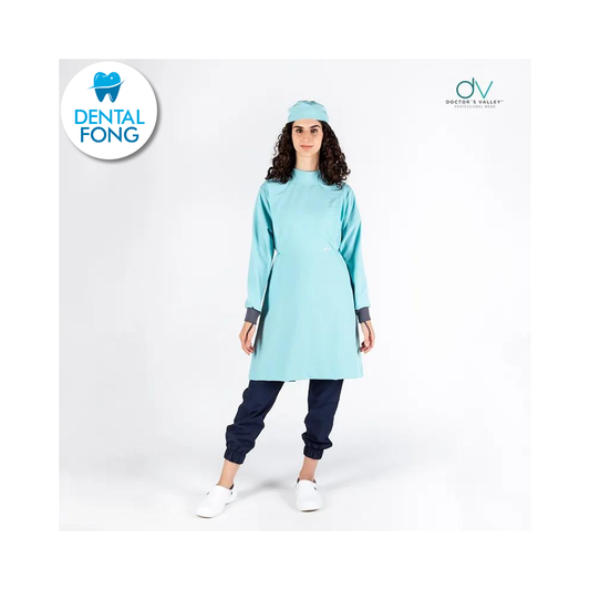 BATA IMPERMEABLE MUJER MENTA M/G C/EST. Y COFIA DE REGALO (DOCTORS VALLEY)