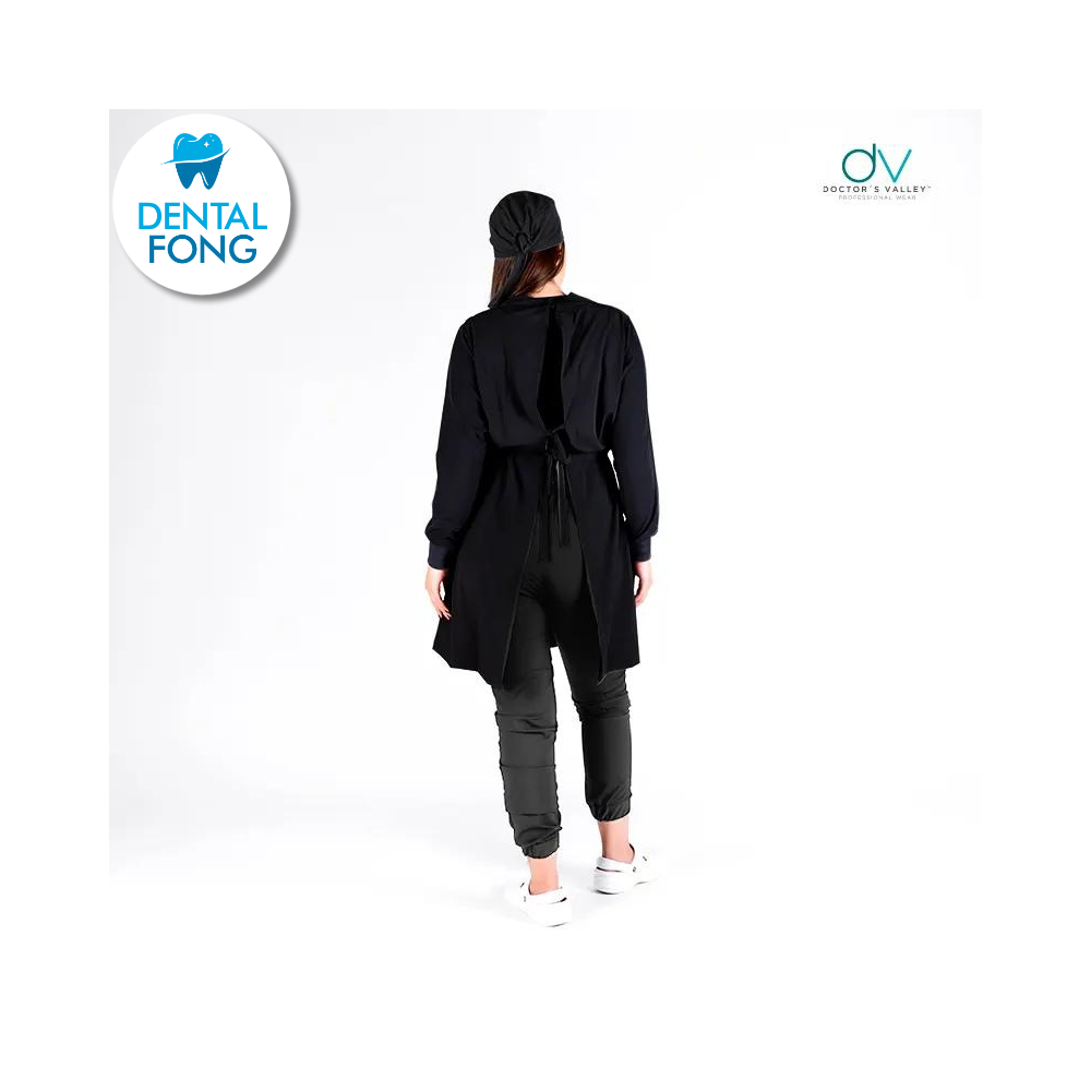 BATA IMPERMEABLE MUJER NEGRO CH/M C/EST. Y COFIA DE REGALO (DOCTORS VALLEY)