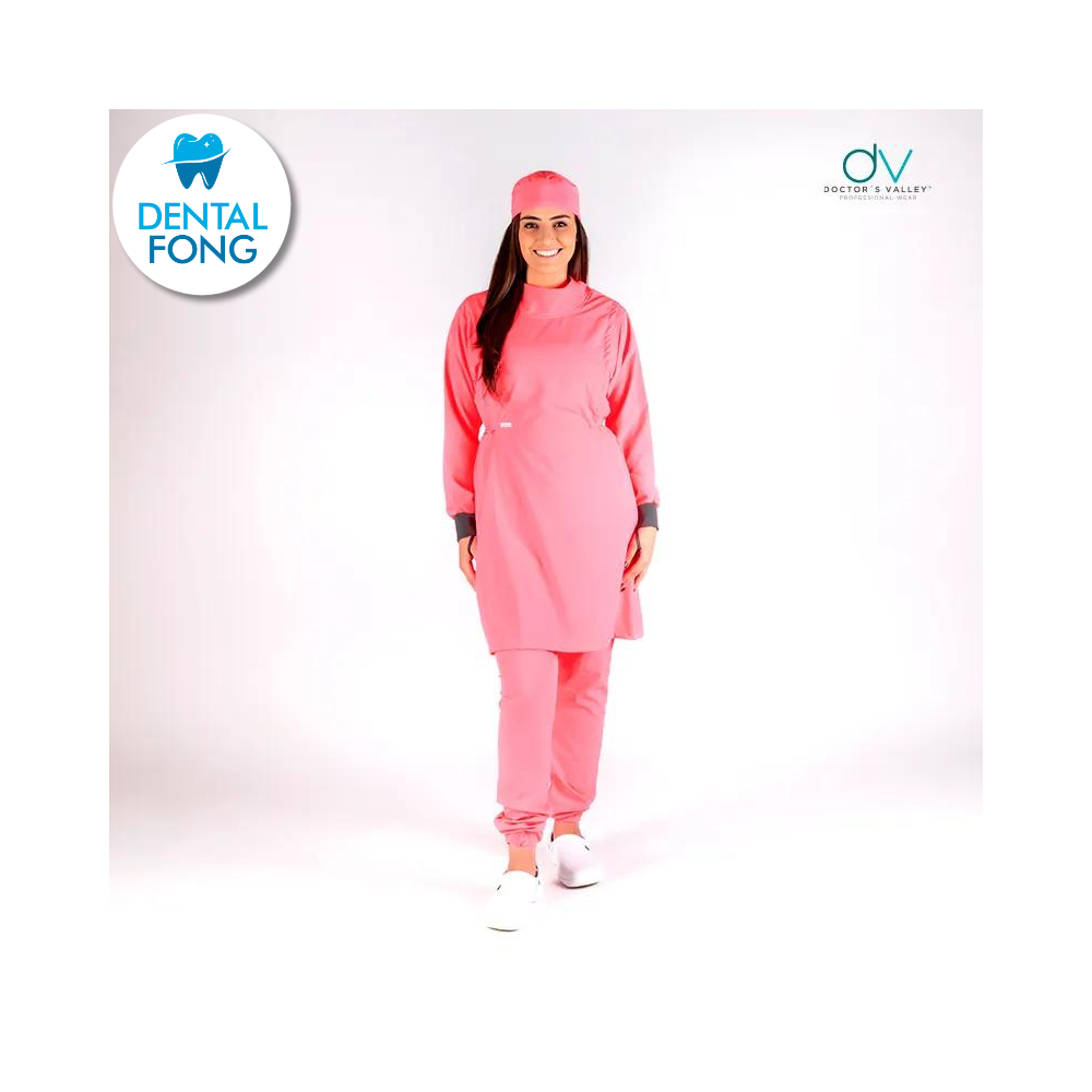 BATA IMPERMEABLE MUJER PALO DE ROSA CH/ M C/EST. Y COFIA DE REGALO (DOCTORS VALLEY)