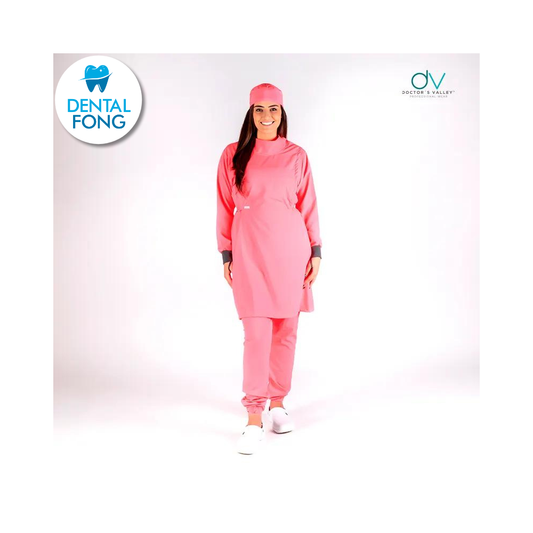 BATA IMPERMEABLE MUJER PALO DE ROSA CH/ M C/EST. Y COFIA DE REGALO (DOCTORS VALLEY)