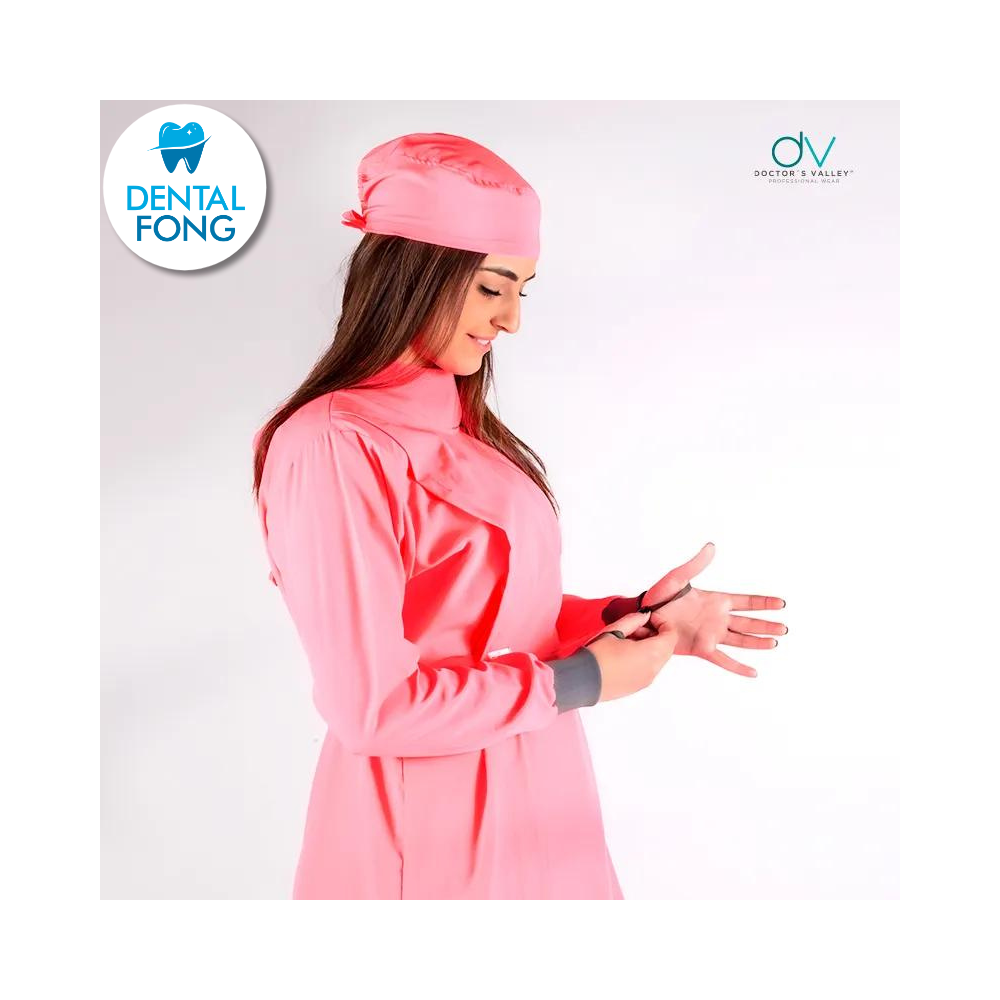 BATA IMPERMEABLE MUJER PALO DE ROSA CH/ M C/EST. Y COFIA DE REGALO (DOCTORS VALLEY)