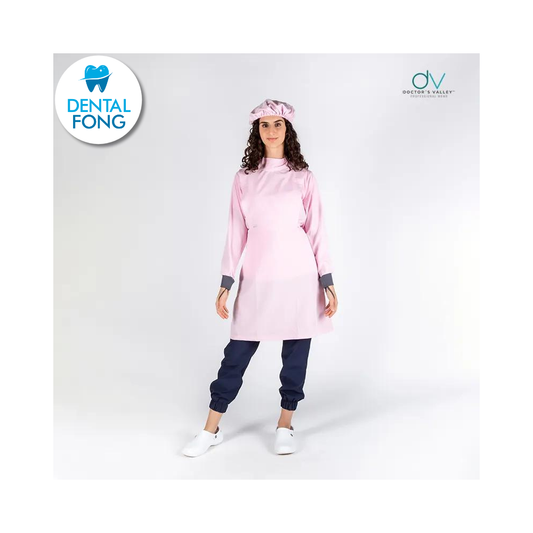 BATA IMPERMEABLE MUJER ROSA PASTEL CH/ M C/EST. Y COFIA DE REGALO (DOCTORS VALLEY)