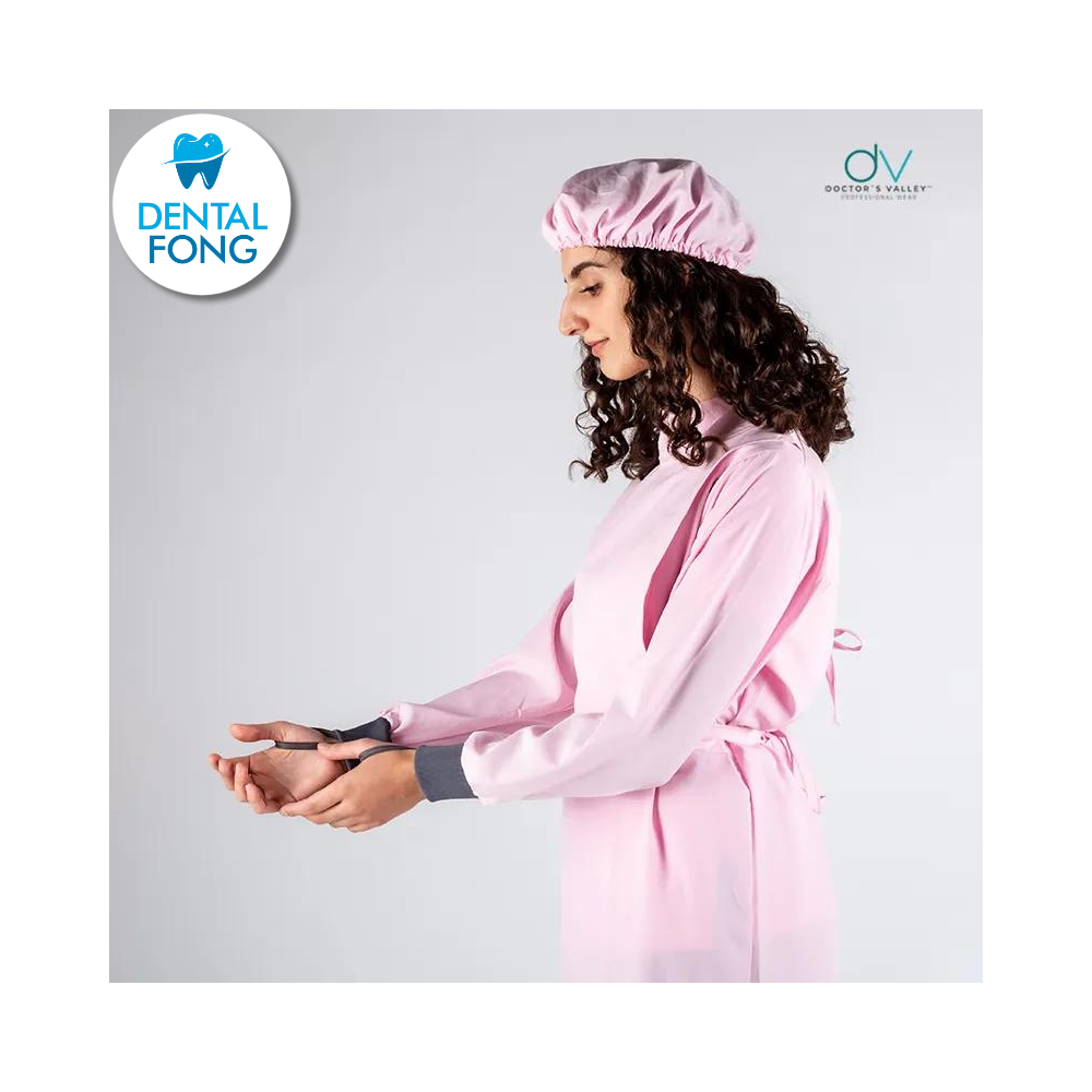 BATA IMPERMEABLE MUJER ROSA PASTEL M/G C/EST. Y COFIA DE REGALO (DOCTORS VALLEY)