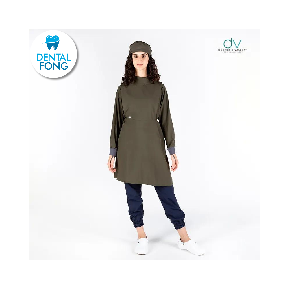 BATA IMPERMEABLE MUJER VERDE MILITAR CH/ M C/EST. Y COFIA DE REGALO (DOCTORS VALLEY)