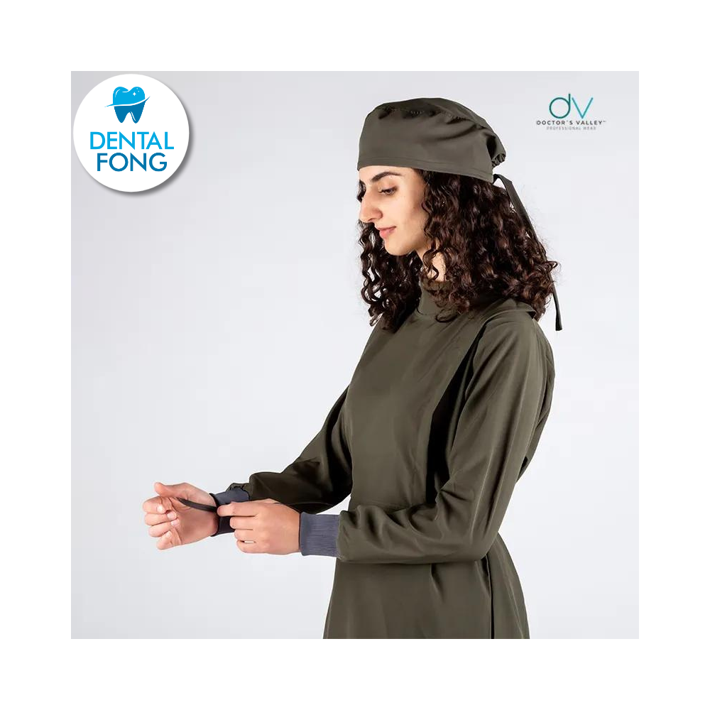 BATA IMPERMEABLE MUJER VERDE MILITAR CH/ M C/EST. Y COFIA DE REGALO (DOCTORS VALLEY)
