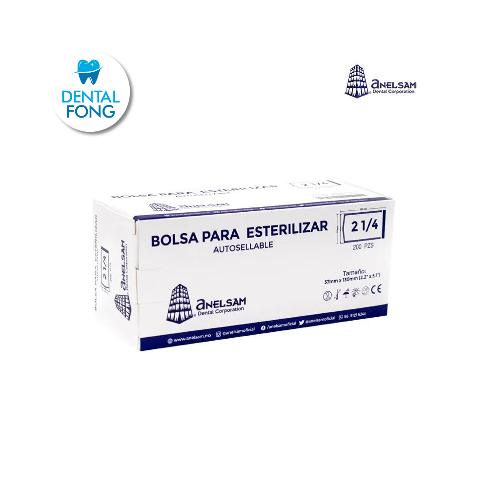 BOLSA PARA ESTERILIZAR 2 1/4 X 5 ANELSAM