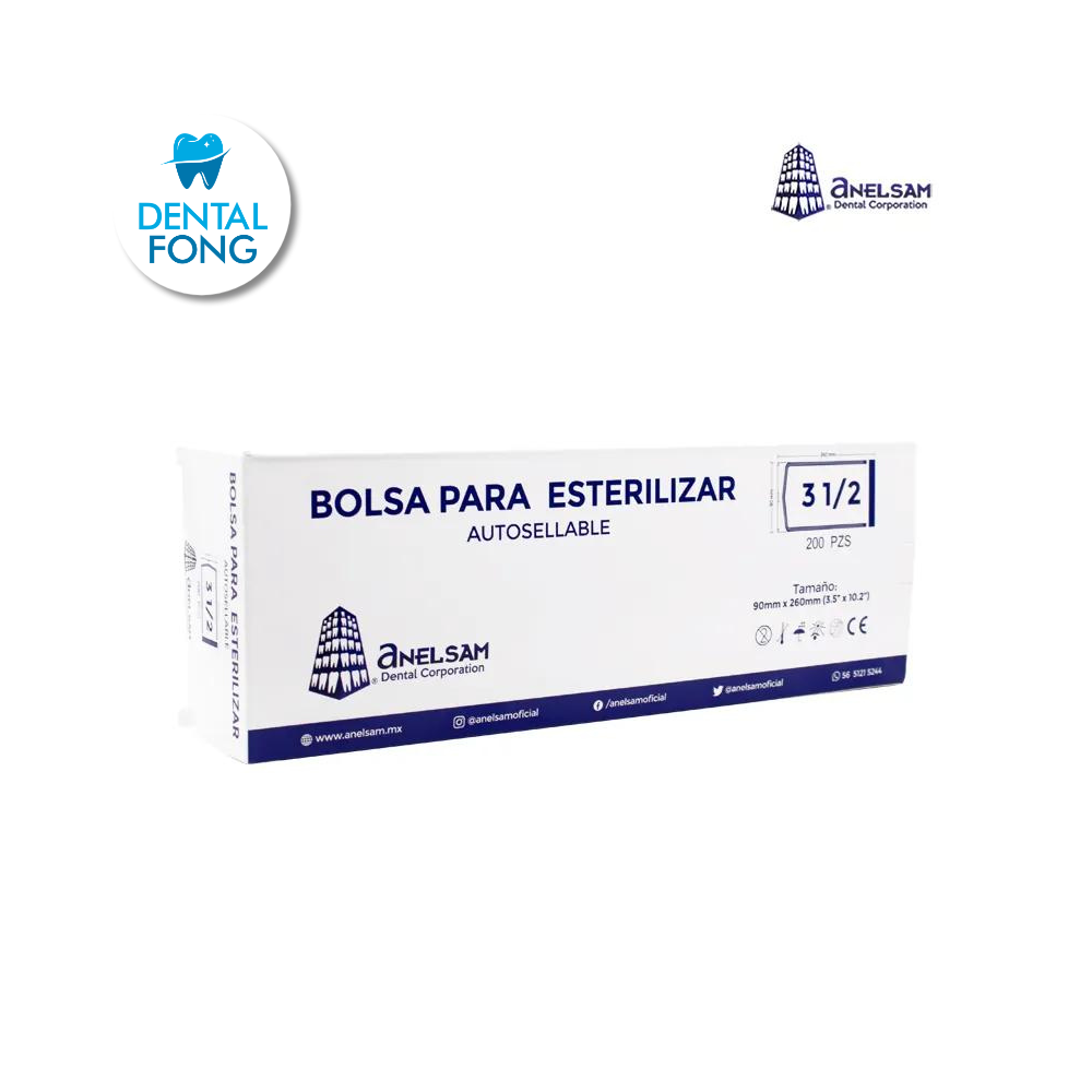 BOLSA PARA ESTERILIZAR 3 1/2 X 10 ANELSAM