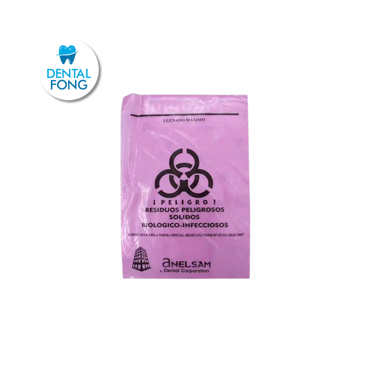 BOLSA PARA RESIDUOS BIOPELIGROSOS 20X30 CON 100 (ANELSAM)