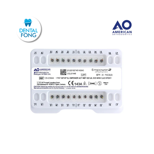 BRACKETS AUTOLIGADO EMPOWER .022 JGO INTERACTIVO MBT.