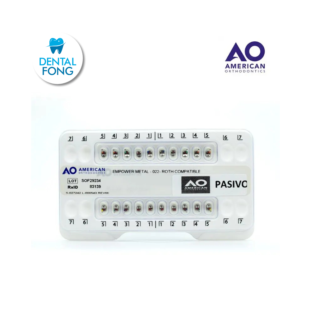 BRACKETS AUTOLIGADO EMPOWER .022 JGO PASIVO ROTH