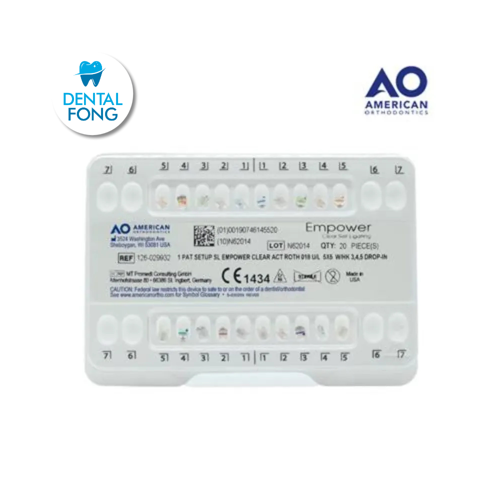 BRACKETS CLEAR CERAMICO AUTOLIGADO .018 JGO. ROTH