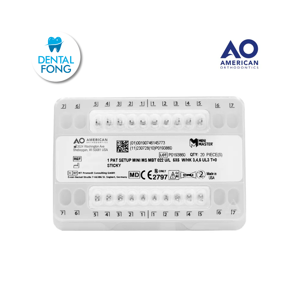 BRACKETS MINI MCLAUGHLIN .022 JGO (MBT) CANINO TORQUE .0