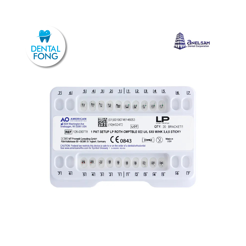 BRACKETS PERFIL BAJO JGO. .022 (ROTH)