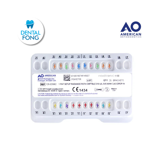 BRACKETS RADIANCE (ZAFIRO) .018 JGO. ROTH.