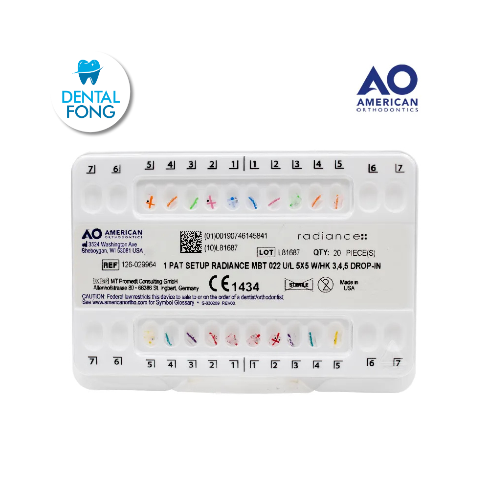 BRACKETS RADIANCE (ZAFIRO) .022 JGO. MBT.