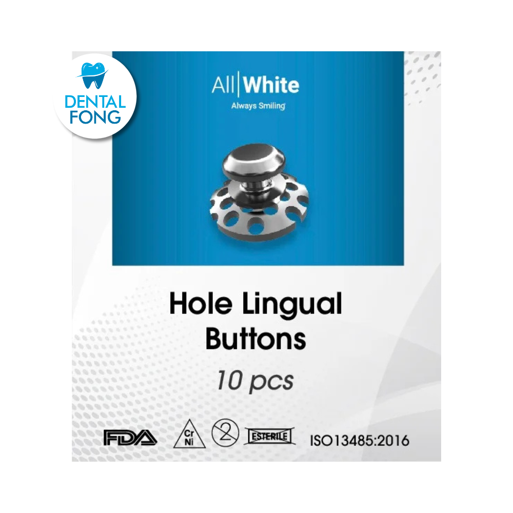 Botones linguales con agujeros