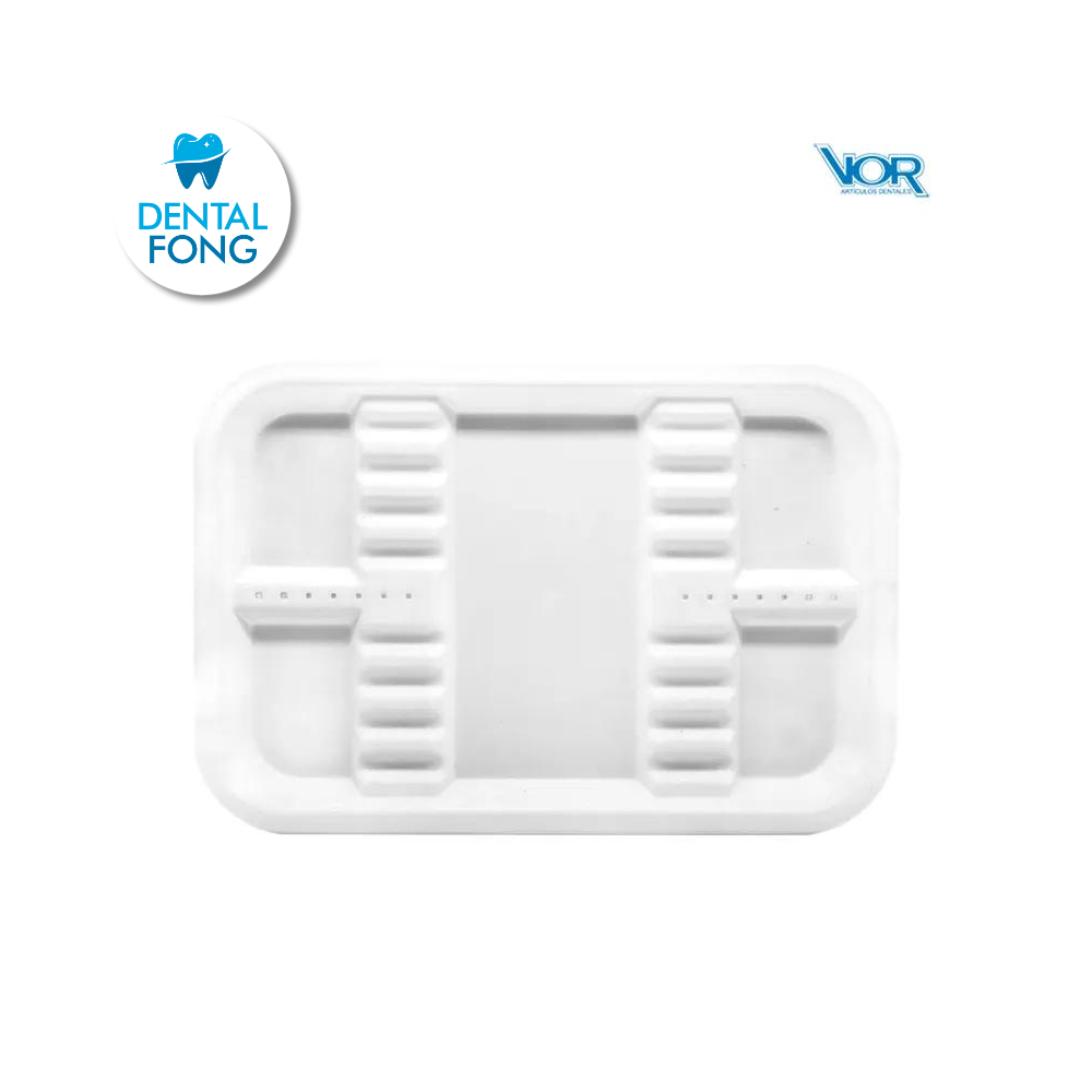 CHAROLA PLASTICO ACANALADA CHICA BLANCA