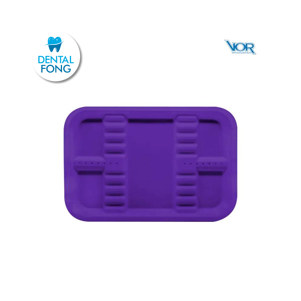 CHAROLA PLASTICO ACANALADA CHICA MORADA