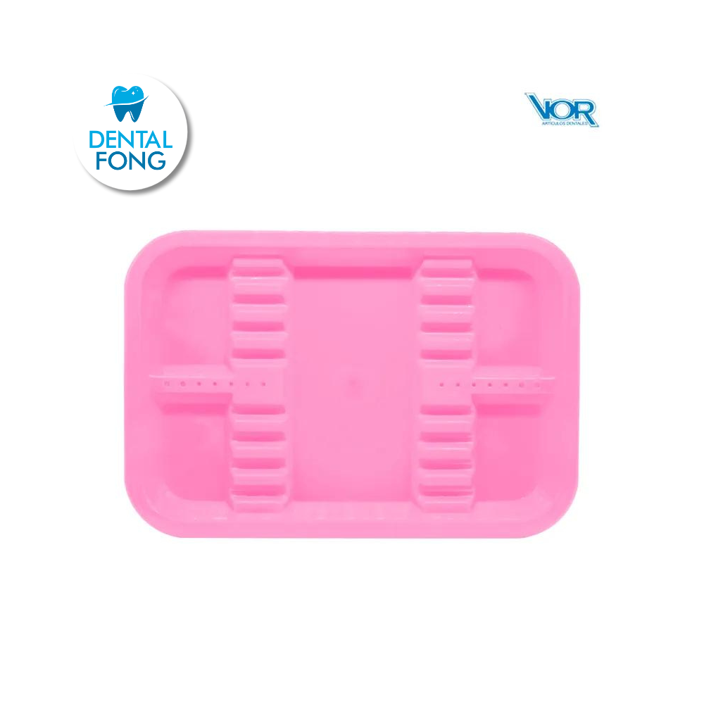 CHAROLA PLASTICO ACANALADA CHICA ROSA