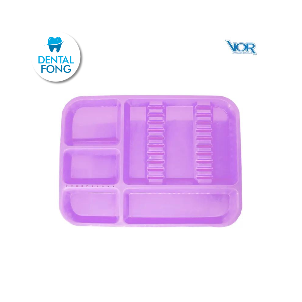 CHAROLA PLASTICO ACANALADA LILA (VOR)