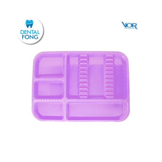 CHAROLA PLASTICO ACANALADA LILA (VOR)