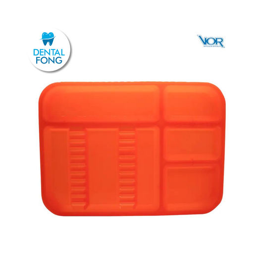 CHAROLA PLASTICO ACANALADA NARANJA (VOR)