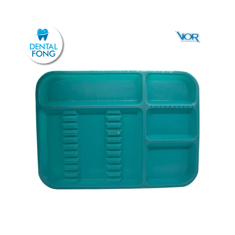 CHAROLA PLASTICO ACANALADA VERDE (VOR)