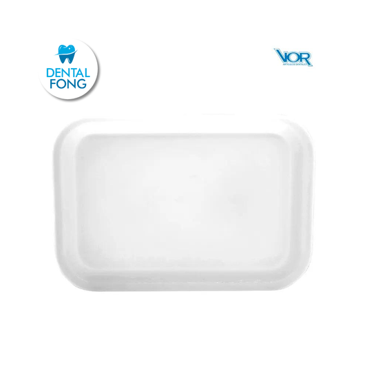 CHAROLA PLASTICO LISA CHICA BLANCA