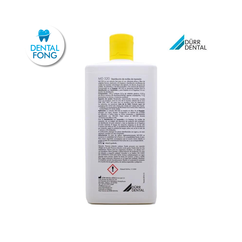 DESINFECTANTE DE MOLDES DE IMPRESIÓN MD 520 1LT